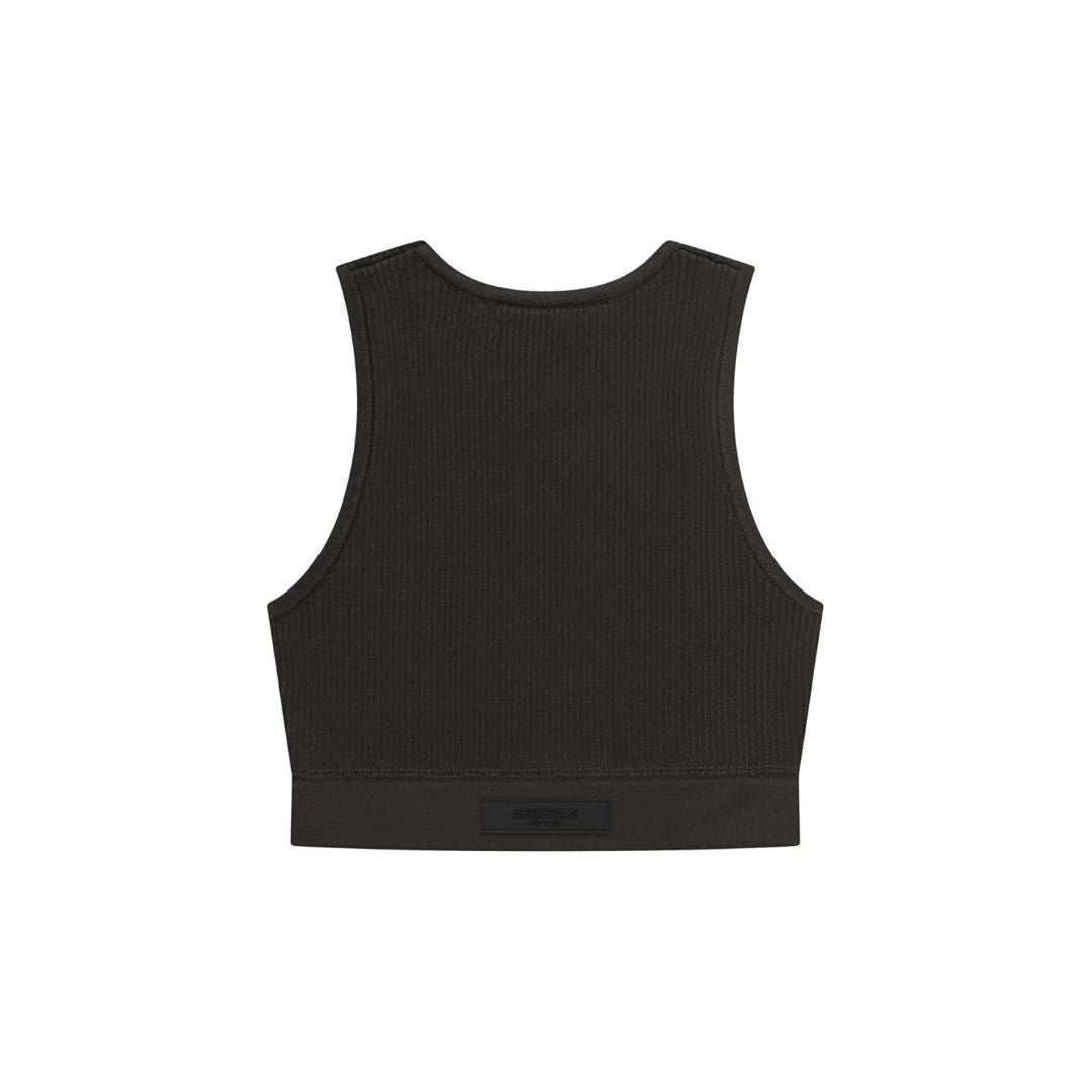 ESSENTIALS WOMENS RIBBED SPORTS TANK TOP INK