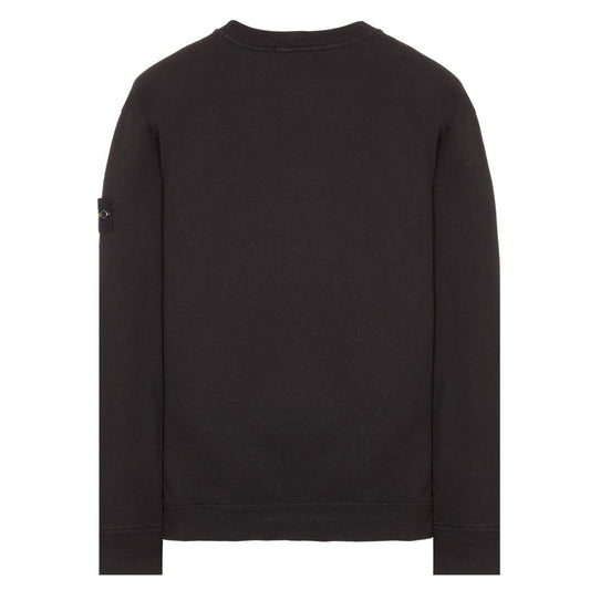 STONE ISLAND PATCH LOGO CREWNECK SWEATSHIRT BLACK