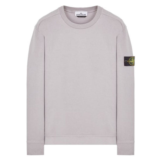 STONE ISLAND PATCH LOGO CREWNECK SWEATSHIRT GREY