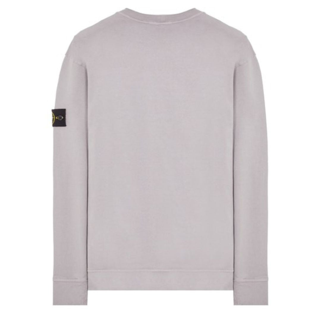 STONE ISLAND PATCH LOGO CREWNECK SWEATSHIRT GREY