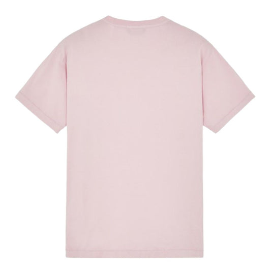 STONE ISLAND SMALL LOGO T-SHIRT PINK