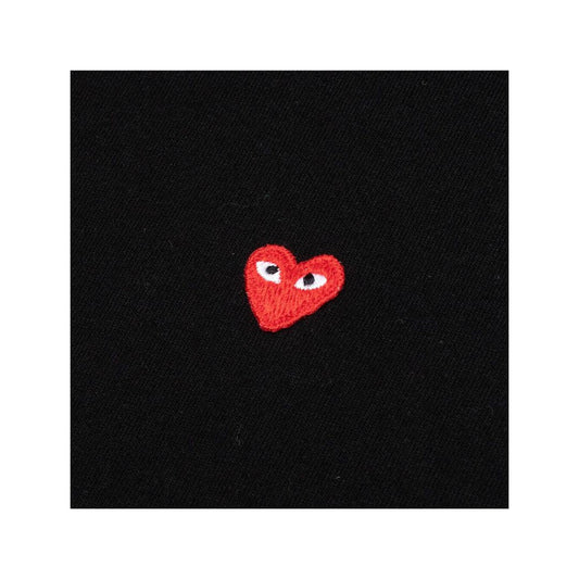 COMME DES GARÇONS PLAY SMALL RED HEART BLACK T-SHIRT