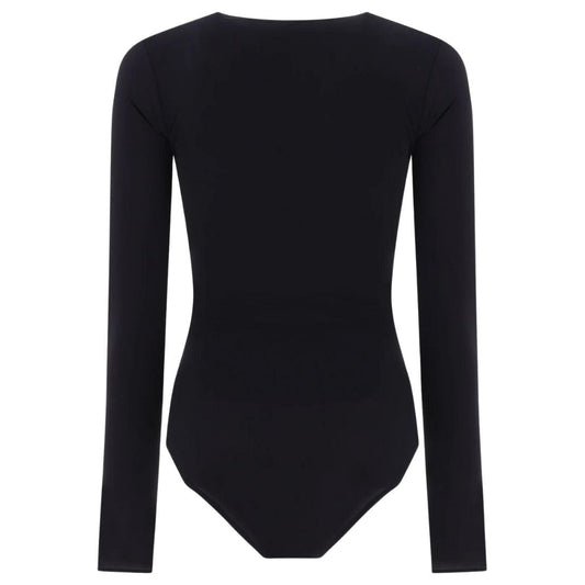 MAISON MARGIELA MM6 PRINTED BODYSUIT BLACK