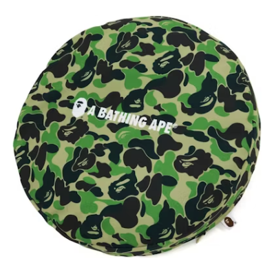 A Bathing Ape BAPE ABC Camo A Bathing Ape Circle Fluffy Beads Cushion 'Green' 1H20-182-070-GRN