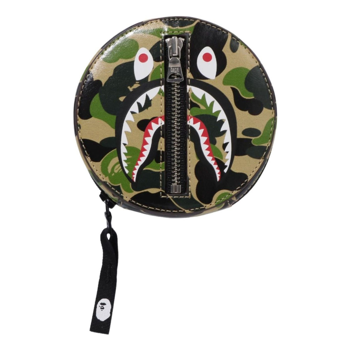 A Bathing Ape ABC Camo Shark Coin Case 'Green' 1L80-190-012-GRN