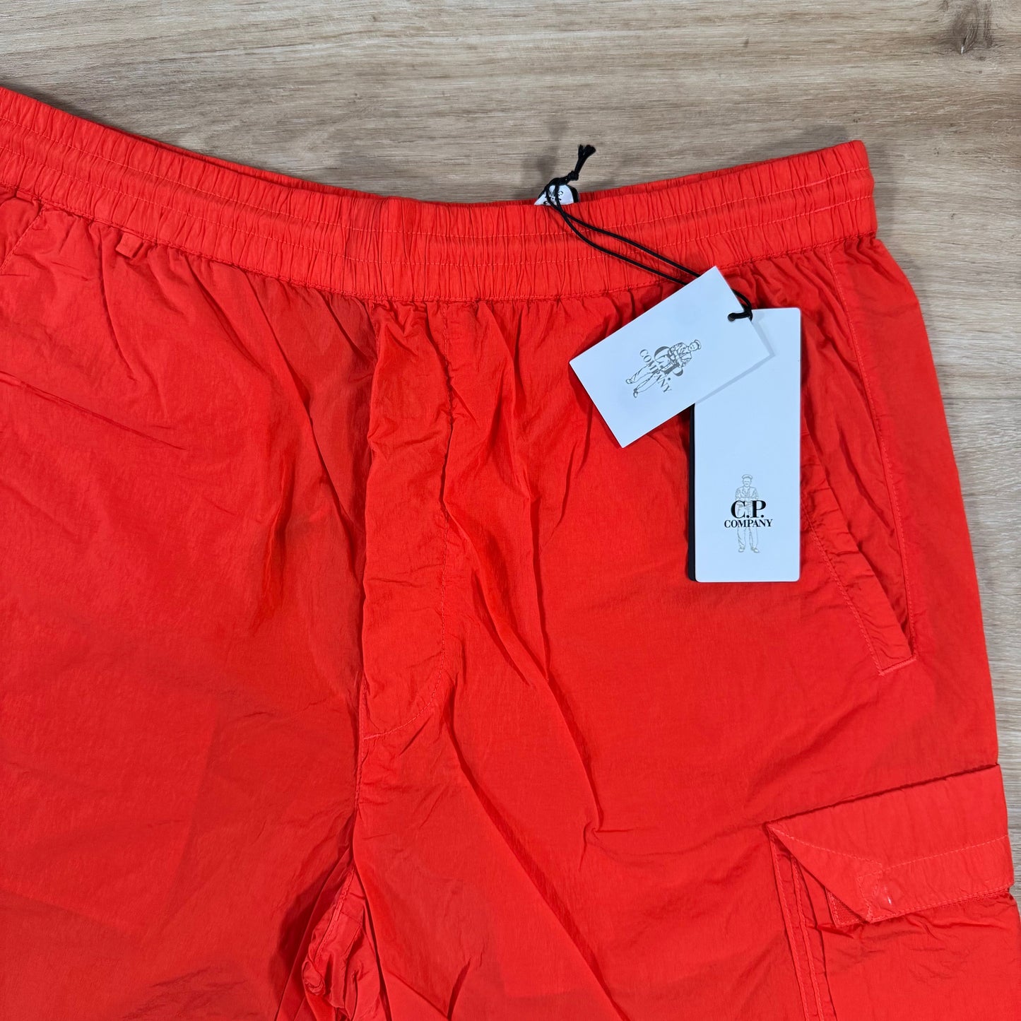 C.P. Company Chrome-R Cargo Shorts in Poinciana - Orange