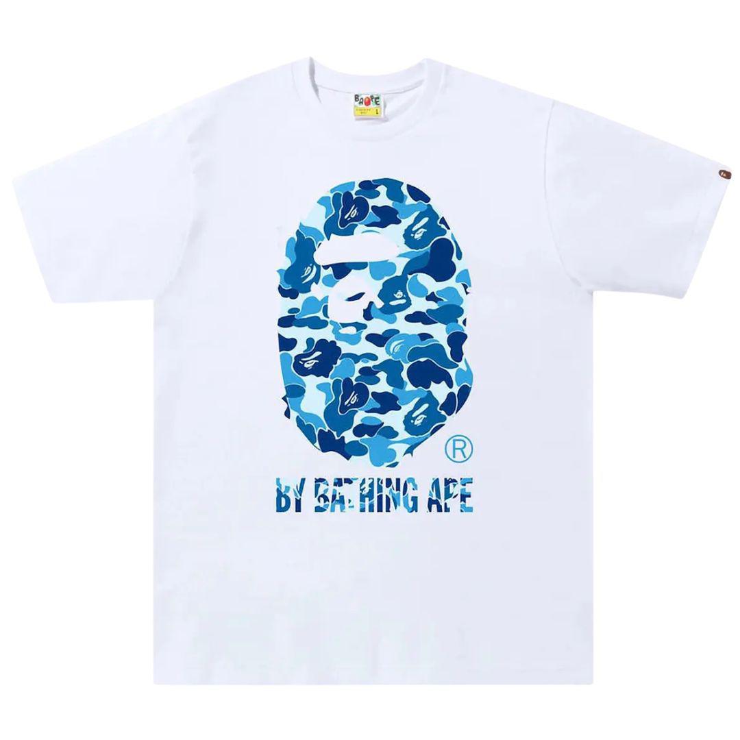 BAPE ABC CAMO BY BATHING APE T-SHIRT WHITE/BLUE