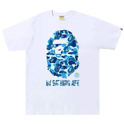 BAPE ABC CAMO BY BATHING APE T-SHIRT WHITE/BLUE