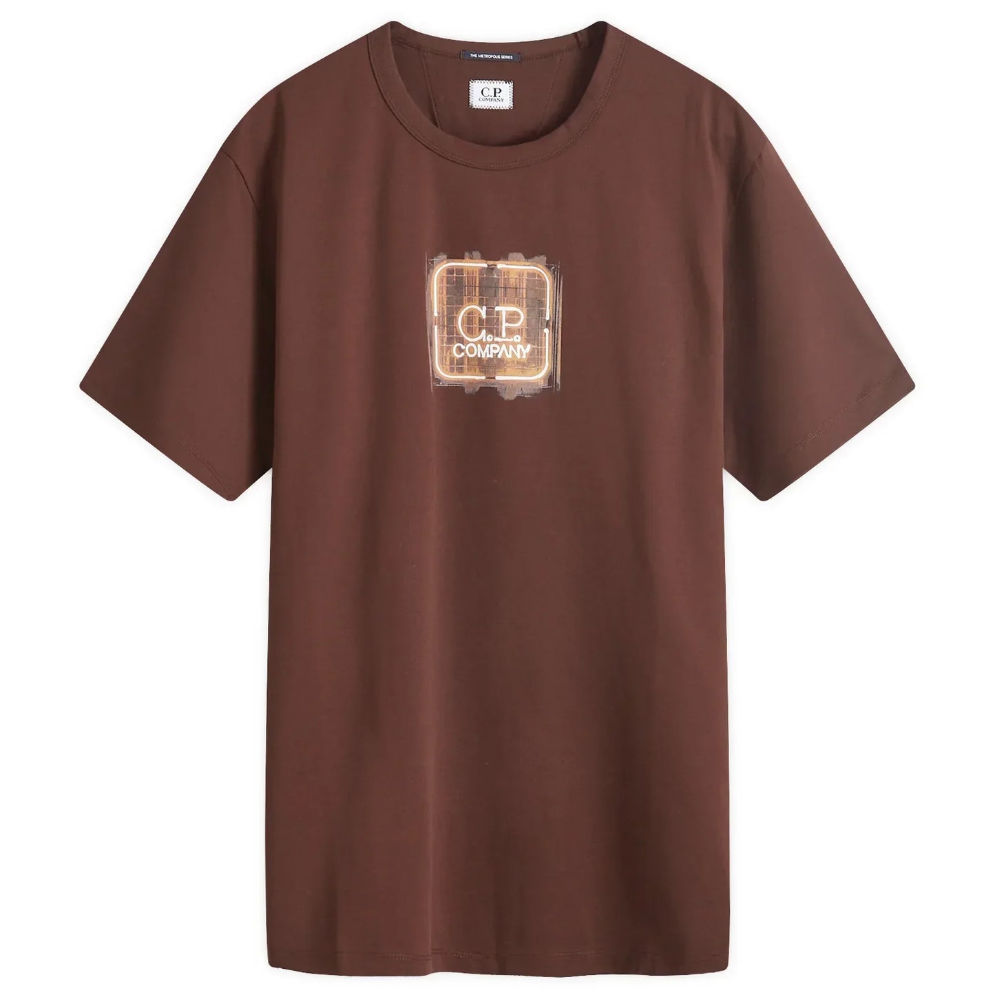 CP Company Brown Logo T-Shirt