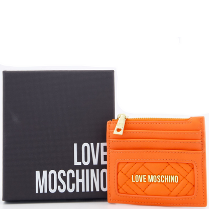 Womens Love Moschino Quilted Cardholder