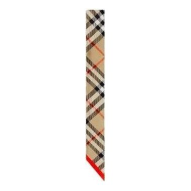 (WMNS) Burberry 25 Burberry House Check Silk Scarf 'Beige' 8088136
