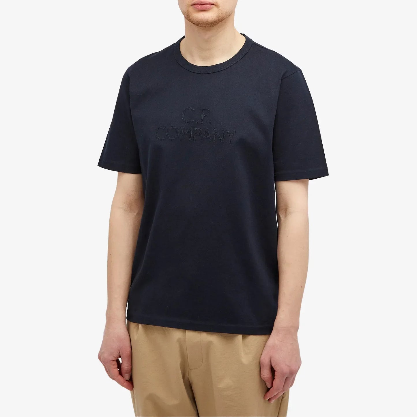 CP Company Navy Applique Logo T-Shirt
