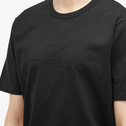 CP Company Black Applique Logo T-Shirt