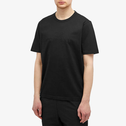 CP Company Black Applique Logo T-Shirt