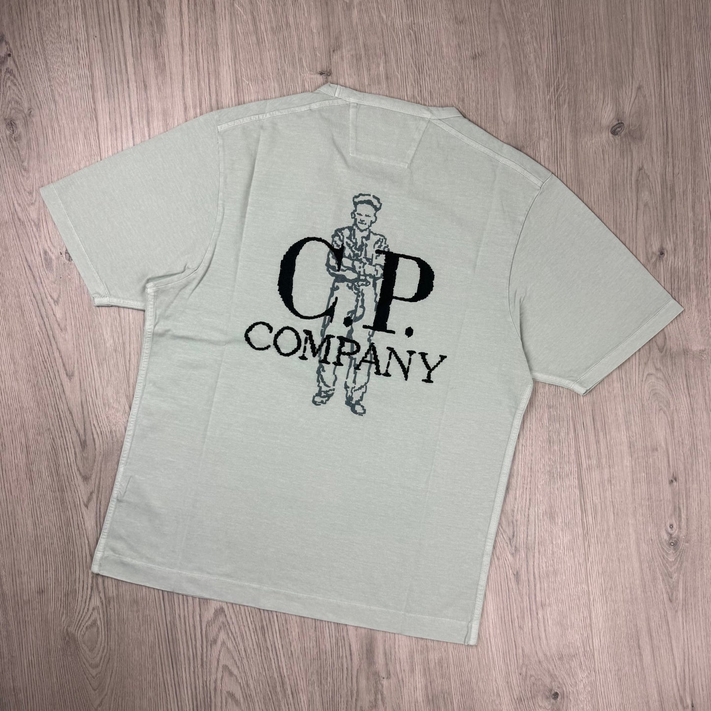 CP Company Embroidered Sailor T-Shirt - Misty Blue