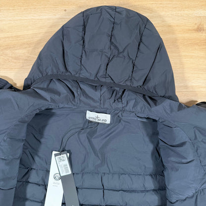 Stone Island Seamless Tunnel Nylon Down-TC Hooded Jacket in Navy