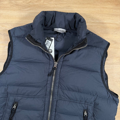 Stone Island Seamless Tunnel Nylon Down-TC Vest in Navy