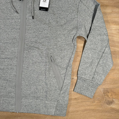C.P. Company Diagonal Raised Zipped Goggle Hoodie in Grey