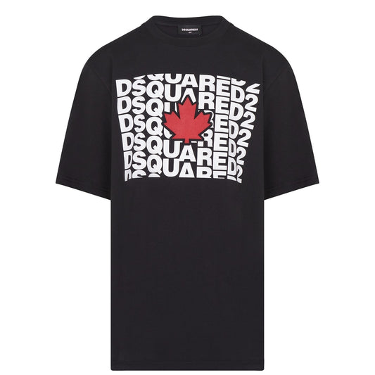 Kids DSQUARED2 Black Logo T-Shirt