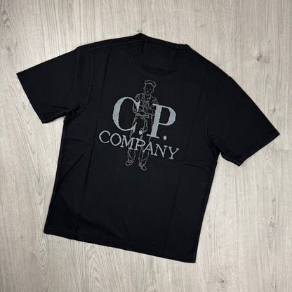 CP Company Embroidered Sailor T-Shirt - Black