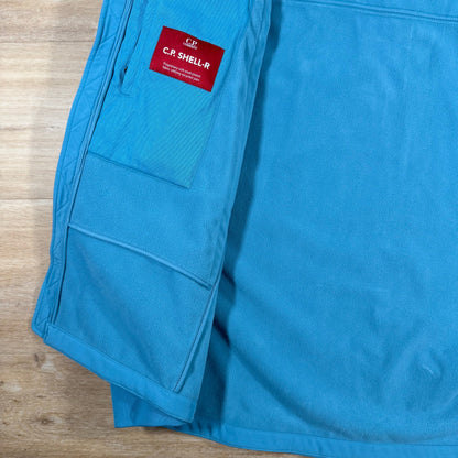 C.P. Company Shell-R Goggle Jacket in Aegean Blue