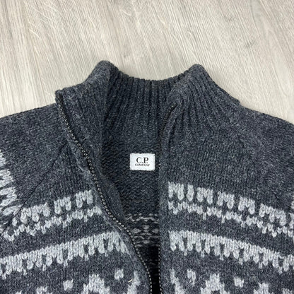 CP Company Jacquard Wool Fleece - Black
