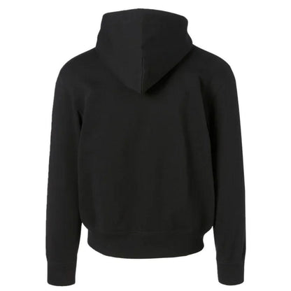 COMME DES GARÇONS PLAY DOUBLE HEART EMBLEM ZIP UP HOODIE BLACK