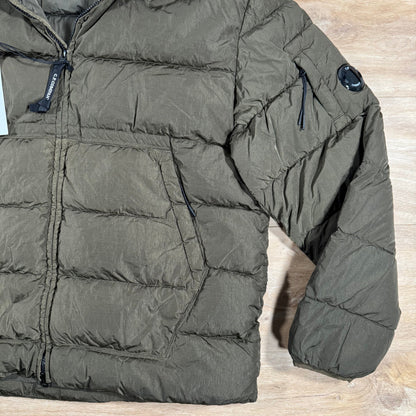 CP Company Chrome-R Down Lens Jacket in Ivy Green