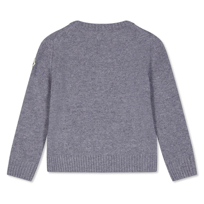 Kids Moncler Wool Logo Knit