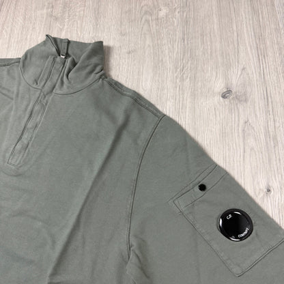 CP Company Light Fleece Zip Sweatshirt - Gunmetal