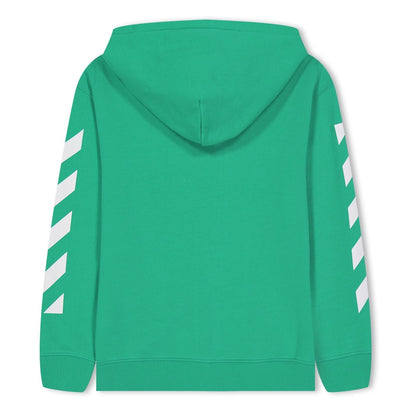 Kids Off-White Green Logo Hoodie
