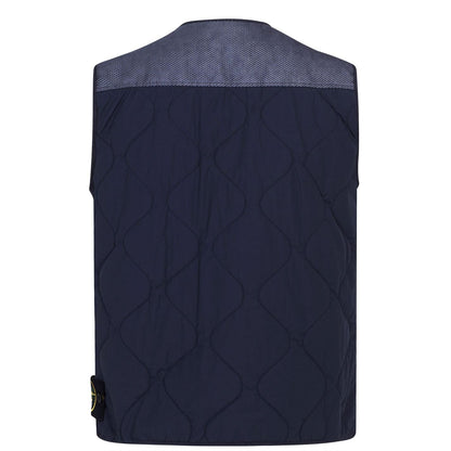 Stone Island Navy Nylon Metal Bodywarmer
