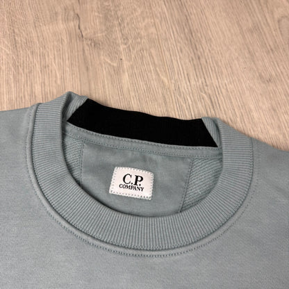 CP Company Raised Fleece Sweatshirt - Silver Blue