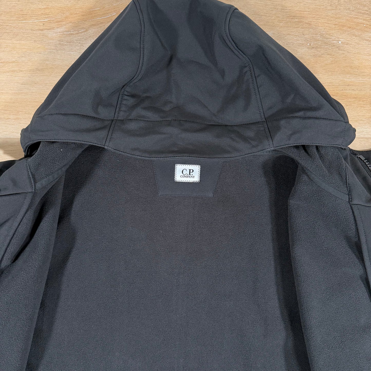 C.P. Company Shell-R Lens Hooded Parka in Black