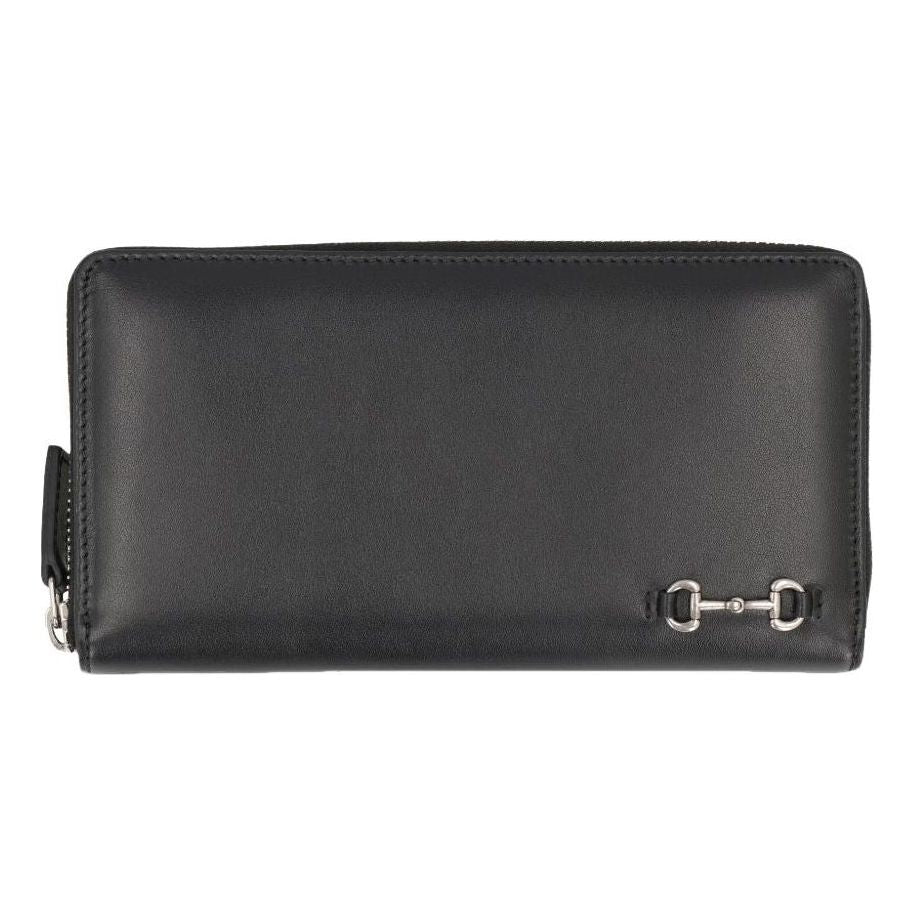 Gucci 25 Horsebit Zip Around Wallet 'Black' 846954-AAFP1-1000