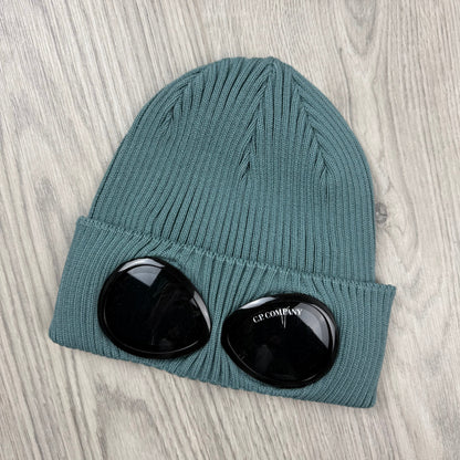 CP Company Goggle Beanie - Silver Blue