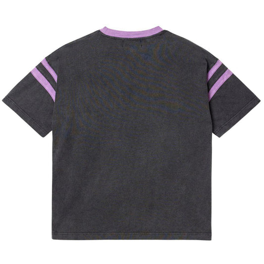 VALE FOREVER PURPLE RAYS BLING T-SHIRT WASHED BLACK