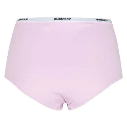 Womens Burberry Pink Logo Bikini
