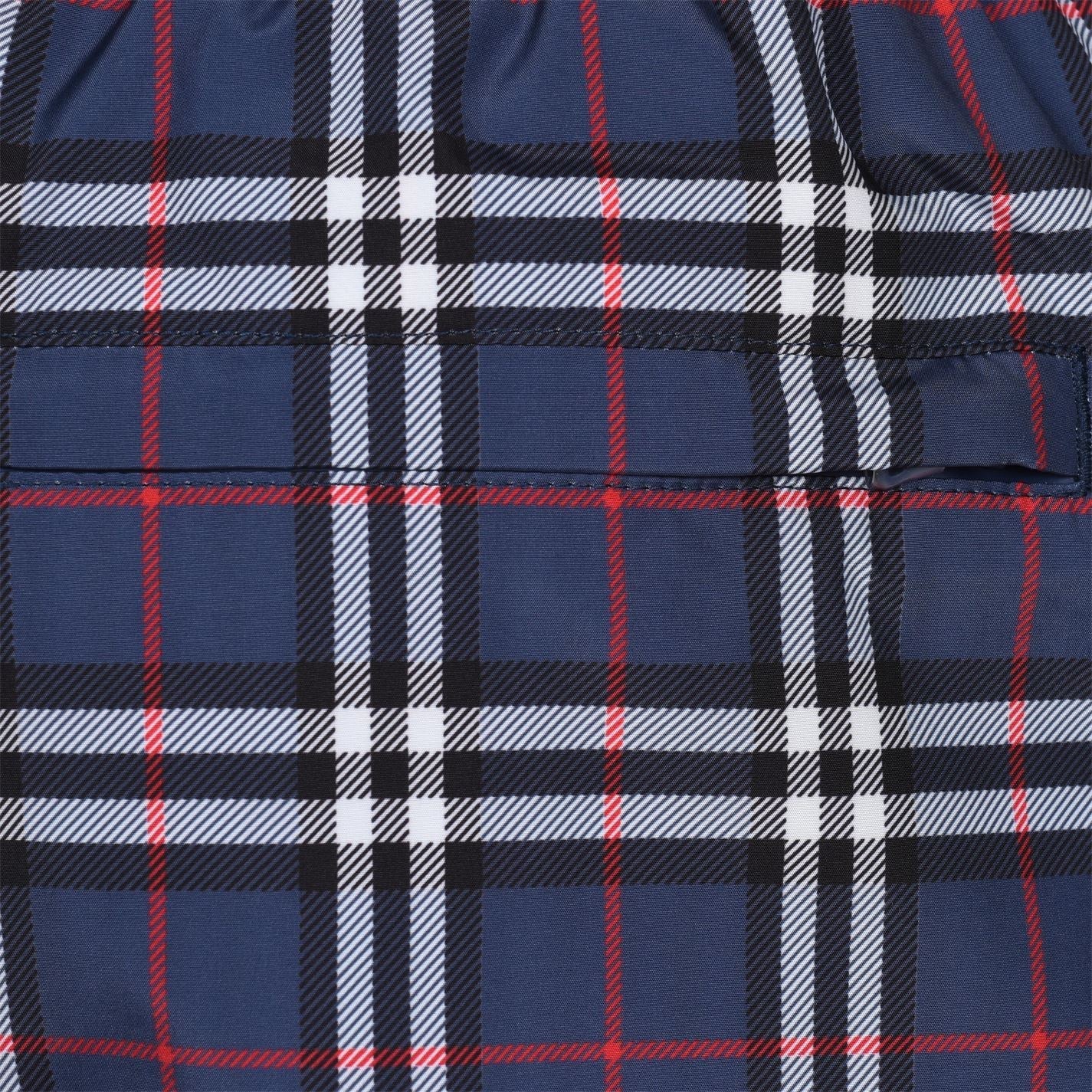 Burberry Navy Vintage Check Swimshorts