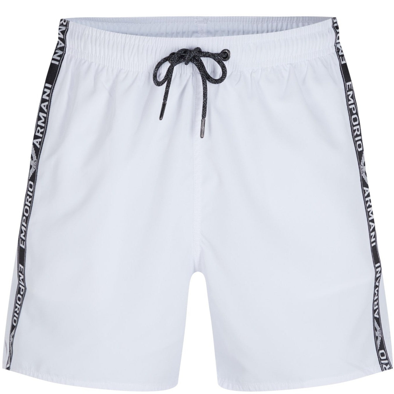 Emporio Armani White Tape Swimshorts