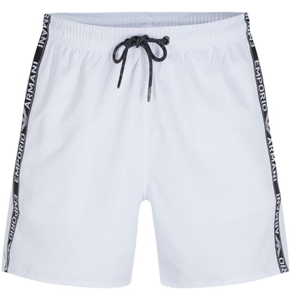 Emporio Armani White Tape Swimshorts