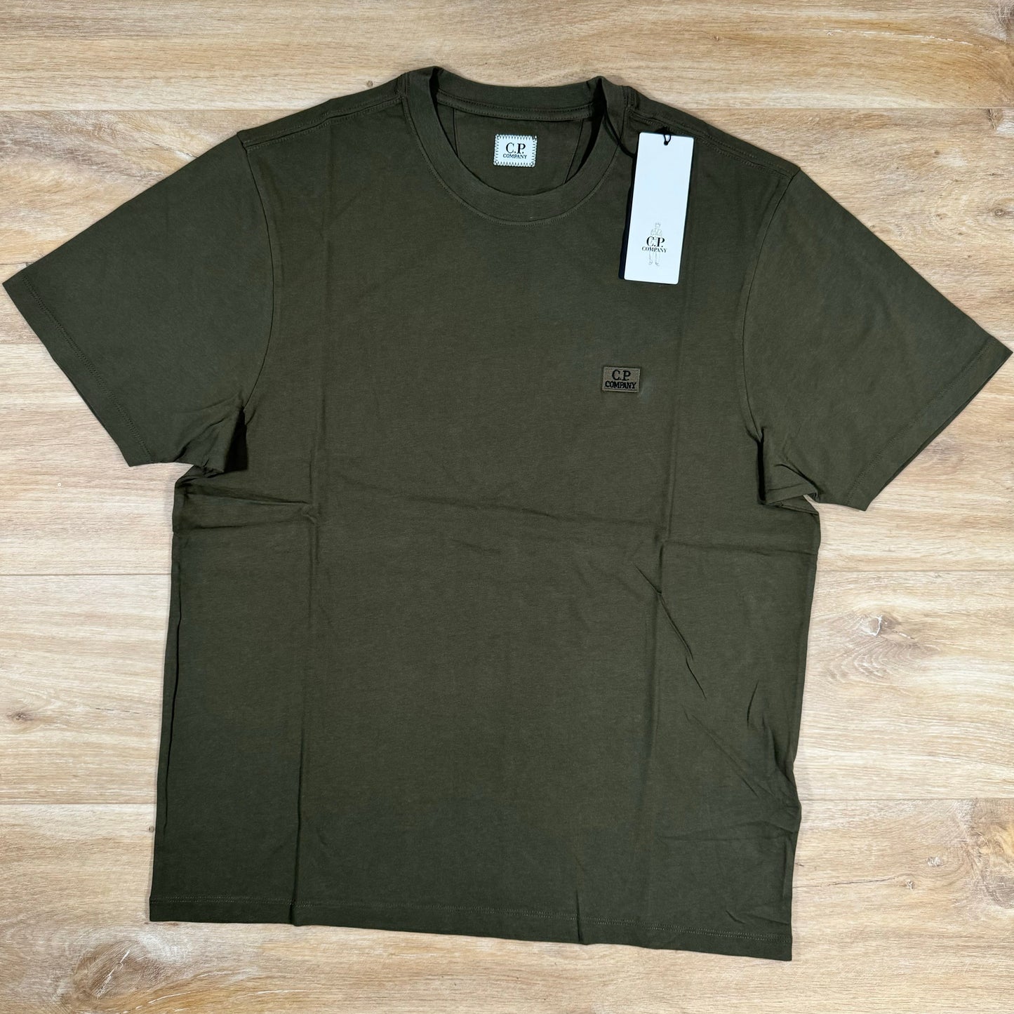 C.P. Company Logo Patch T-Shirt in Ivy Green