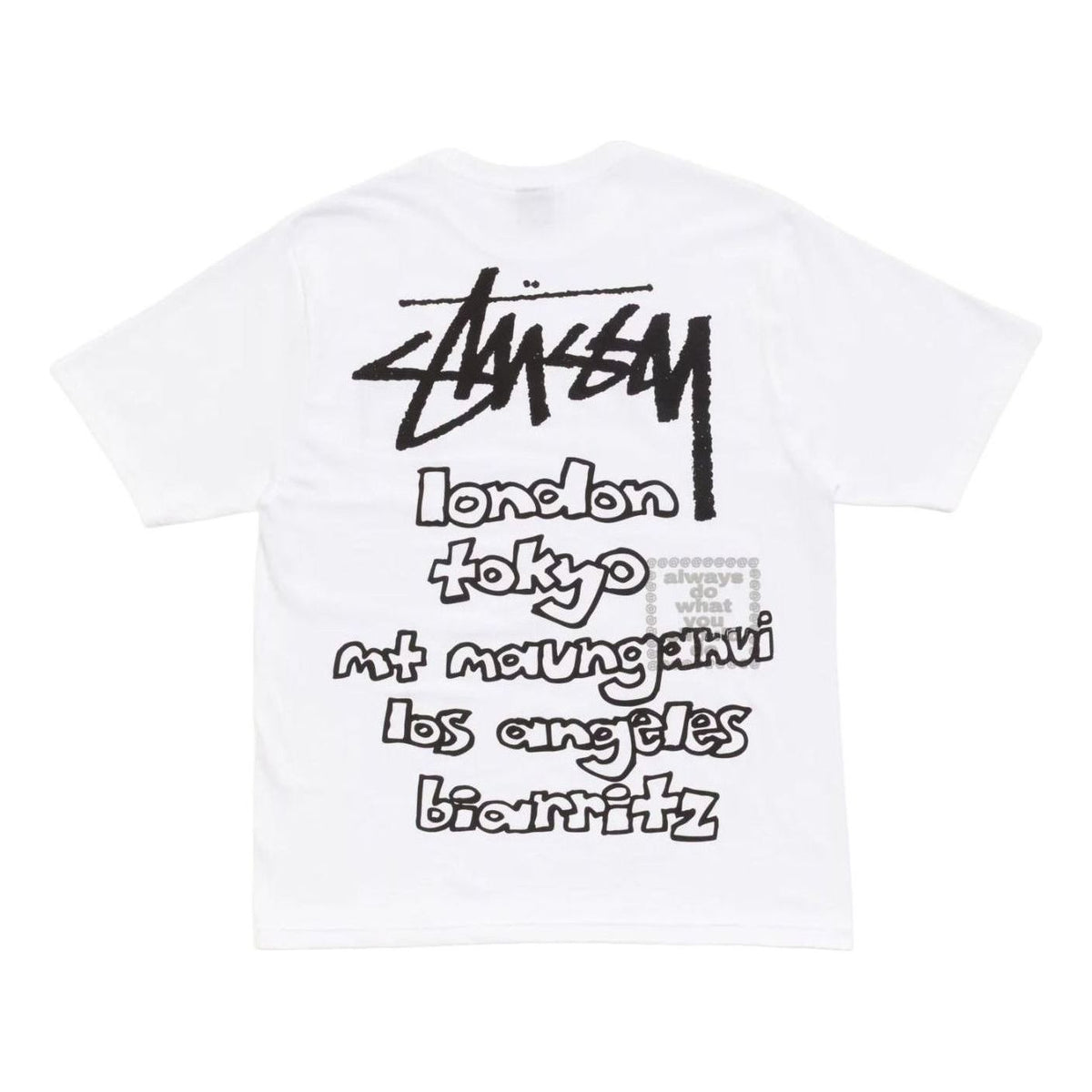 Stussy x Always Do What You Should Do World Tour T-Shirt 'White' 3904050-WHIT