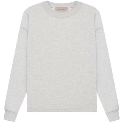 ESSENTIALS FOG RELAXED CREWNECK LIGHT HEATHER OATMEAL SS22