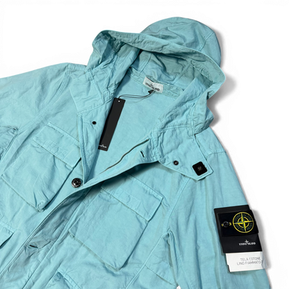 Stone Island Tela Cotone Lino Fiammato-TC