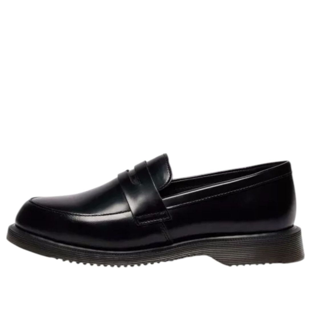 (WMNS) Dr. Martens Temara Polished Smooth Leather Loafers 'Black' 41359001