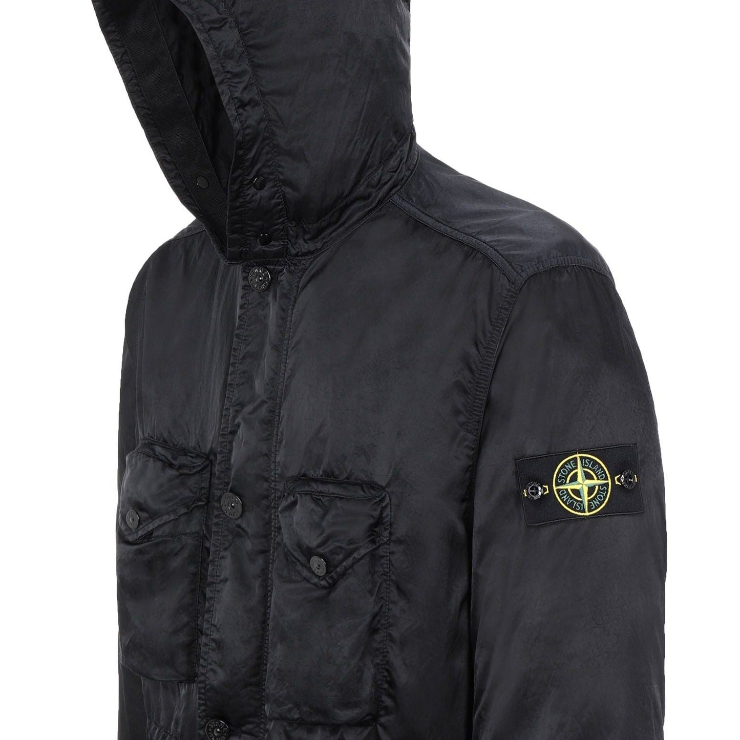 Stone Island Black Nylon Raso TC