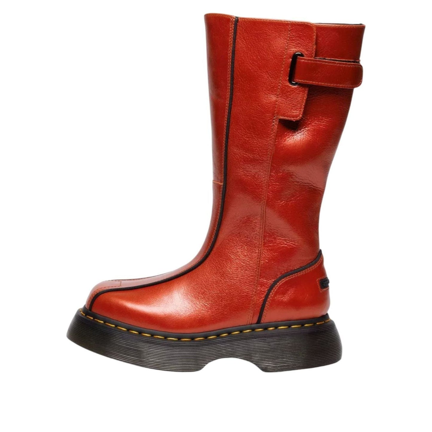 (WMNS) Dr. Martens BUZZ HI Tall Eclipse Boots 'Flame Orange' 42577800