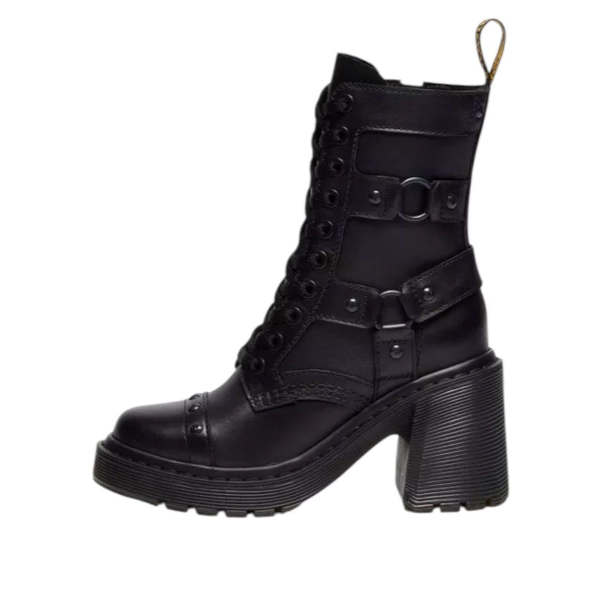 (WMNS) Dr. Martens Chesney Harness Sendal Heeled Boots 'Black' 42613001