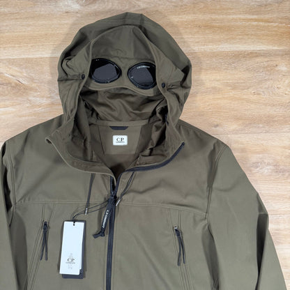 C.P. Company Shell-R Goggle Jacket in Ivy Green